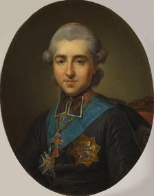 Portrait of Prince Michal Jerzy Poniatowski (1736-1794), Primate of Poland, ca 1775. Creator: Bacciarelli, Marcello (1731-1818)