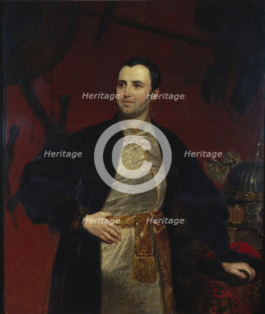 Portrait of Prince Mikhail Andreyevich Obolensky (1805-1873), 1846. Artist: Briullov, Karl Pavlovich (1799-1852)