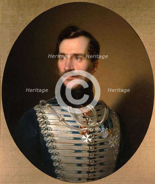 Portrait of Prince Mikhail Fyodorovich Golitsyn (1800-1873), Early 1840s. Artist: Kozina, Sándor (1808-1873)