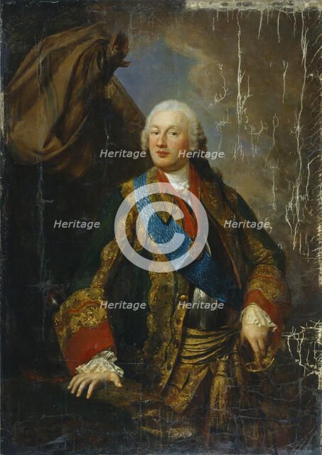 Portrait of Prince Mikhail Nikitich Volkonsky (1713-1788), Mid of the 18th cen.. Artist: Anonymous  