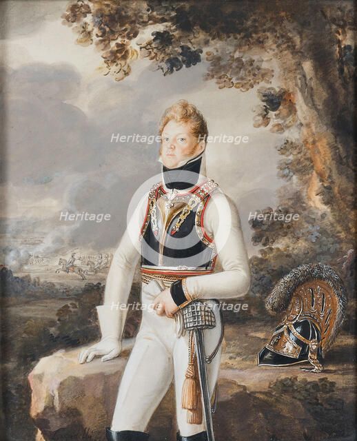Portrait of Prince Moritz of Liechtenstein (1775-1819), c 1801. Creator: Lacedelli, Giuseppe (1774-1832).