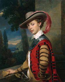Portrait of Prince Nikolai Saltykov, 1850. Creator: Franz Kruger