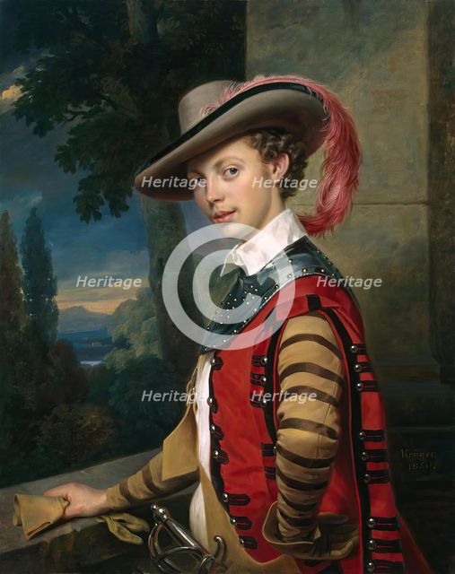 Portrait of Prince Nikolai Saltykov, 1850. Creator: Franz Kruger.