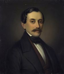 Portrait of Prince Nikolai Yusupov, 1854. Creator: Gerasim Kadunov