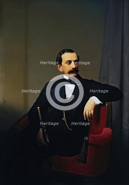 Portrait of Prince Nikolai Yusupov, 1868. Creator: Sergey Zaryenko.