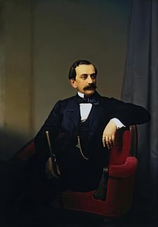 Portrait of Prince Nikolai Yusupov, 1868. Creator: Sergey Zaryenko