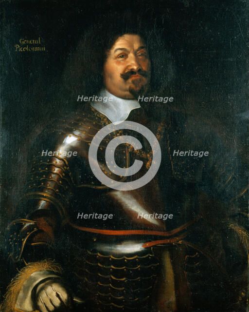 Portrait of Prince Octavio Piccolomini (1599-1656), Duke of Amalfi, 1649. Creator: Merian, Matthäus, the Younger (1621-1687).