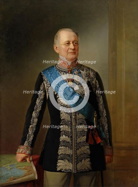 Portrait of Prince A.M. Gorchakov, 1874. Creator: Georg von Bothmann.