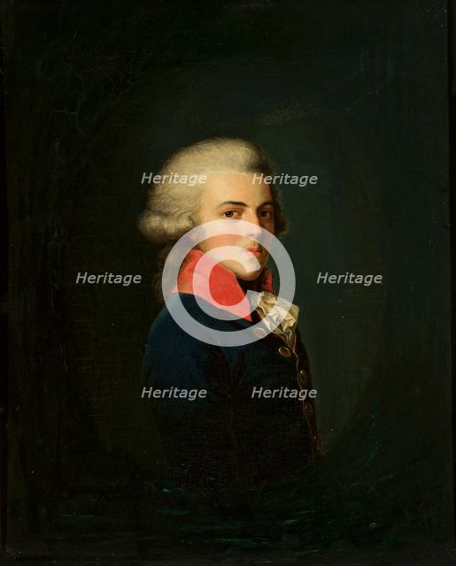 Portrait of Prince Augustus of Prussia (1779-1843) , c1795. Creator: Schröder, Johann Heinrich (1751-1812).