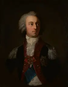 Portrait of Prince Adam Kazimierz Czartoryski (1734-1823) as the Commandant of the Corps..., 1680s. Creator: Jozef Grassi