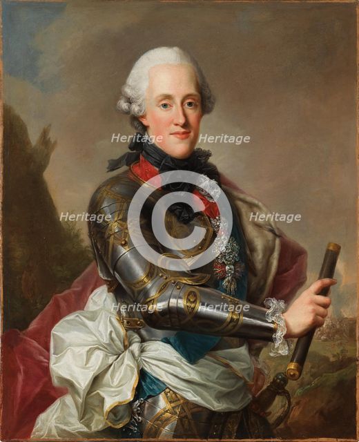 Portrait of Prince Albert Casimir of Saxony, Duke of Teschen (1738-1822). Creator: Bacciarelli, Marcello (1731-1818).