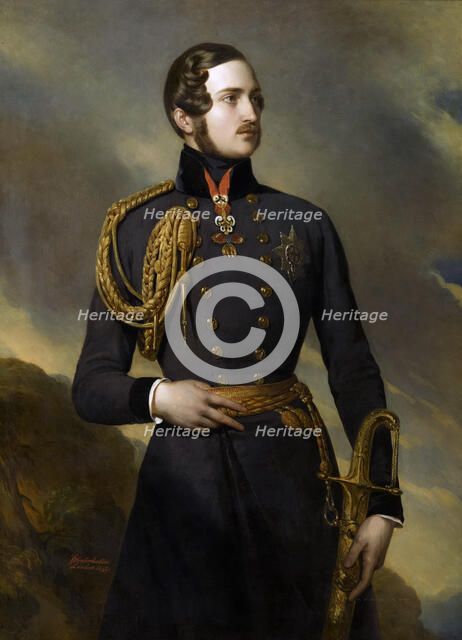 Portrait of Prince Albert of Saxe-Coburg and Gotha (1819-1861), 1842.