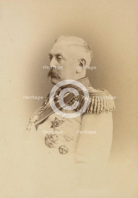 Portrait of Prince Alexander Arkadyevich Suvorov (1804-1882), Count Rymniksky, c. 1874.