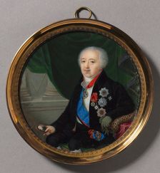 Portrait of Prince Alexander Bezborodko, mid to late 1700s. Creator: Pierre-Charles Cior (French, 1769-1840)