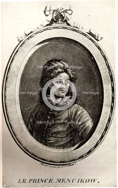 Portrait of Prince Alexander Danilovich Menshikov (1673-1729). Artist: Anonymous  