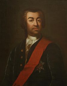 Portrait of Prince Alexander Grigoryevich Stroganov (1698-1754), Second Half of the 18th cen. Creator: Anonymous