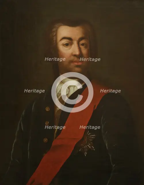 Portrait of Prince Alexander Grigoryevich Stroganov (1698-1754), Second Half of the 18th cen. Creator: Anonymous.