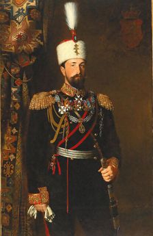 Portrait of Prince Alexander I of Bulgaria (1857-1893), 1881. Creator: Dielitz, Konrad Wilhelm (1845-1933)
