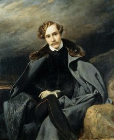 Portrait of Prince Alexander Ivanovich Baryatinsky (1815-1879), 1837. Creator: Vernet, Horace (1789-1863)