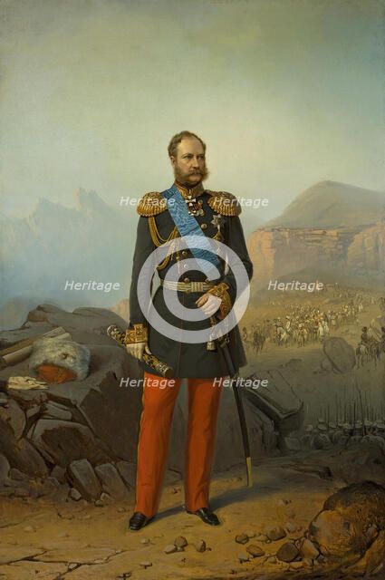 Portrait of Prince Alexander Ivanovich Baryatinsky (1815-1879), 1860s-1870s.