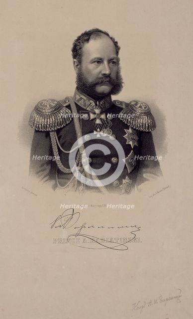 Portrait of Prince Alexander Ivanovich Baryatinsky (1815-1879).