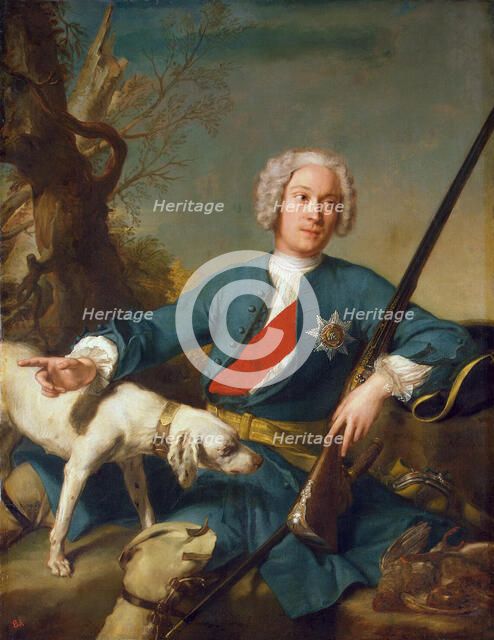 Portrait of Prince Alexander Kurakin (1697-1749), 1728. Artist: Nattier, Jean-Marc (1685-1766)