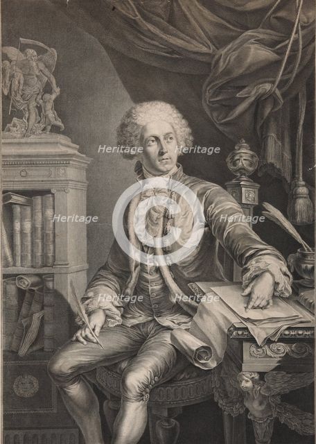 Portrait of Prince Alexander Michaylovich Belosselsky-Belozersky (1752-1809), Last quarter of 18th c Artist: Schultze, Christian Gottlieb (1749-1819)