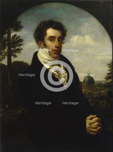 Portrait of Prince Alexander Mikhailovich Golitsyn (1798-1858), 1819. Artist: Kiprensky, Orest Adamovich (1782-1836)