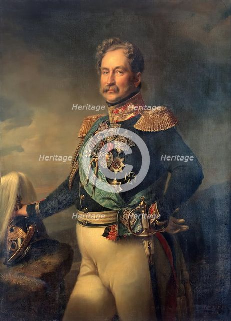 Portrait of Prince Alexei Orlov, 1851. Creator: Franz Kruger.