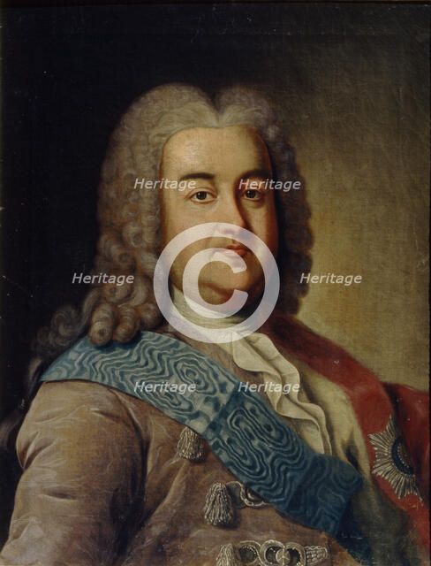 Portrait of Prince Alexey Mikhailovich Cherkassky, 1760s. Artist: Argunov, Ivan Petrovich (1729-1802)