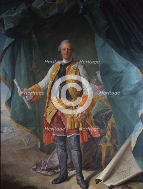 Portrait of Prince Charles Alexander of Lorraine (1712-1780), Mid of the 18th cen..