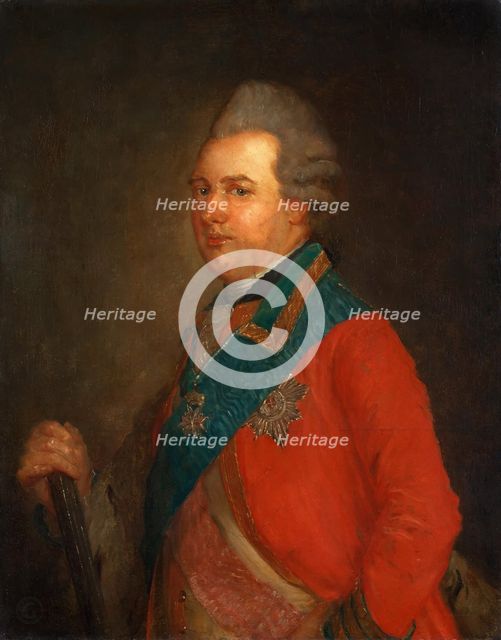 Portrait of Prince Charles of Hesse-Kassel (1744-1836). Creator: Perronneau, Jean-Baptiste (1715-1783).