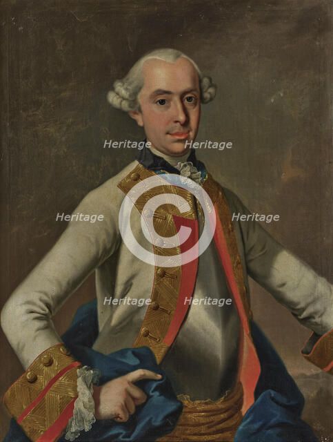 Portrait of Prince Christian Carl of Stolberg-Gedern (1725-1764), 18th century. Creator: Anonymous.