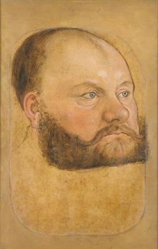 Portrait of Prince Clement Wolfgang of Anhalt-Köthen (1492-1566), called the Confessor, c.1540. Creator: Cranach, Lucas, the Younger (1515-1586)