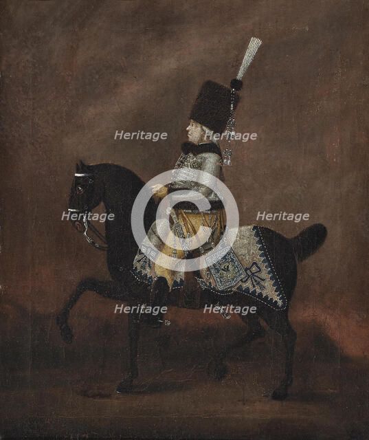 Portrait of Prince Eugen of Württemberg (1758-1822) on horseback, Late 18th century. Creator: Anonymous.
