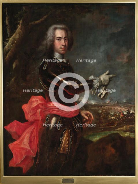 Portrait of Prince Eugene of Savoy (1663-1736), 1726. Creator: Wahl; Johann Salomon (1689-1765).