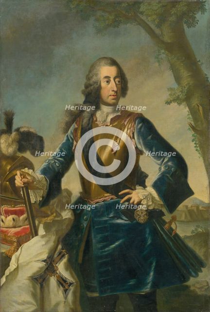Portrait of Prince-Elector Klement August of Cologne, (Portrait of a Prince), c1750. Creator: Georg Desmarees.
