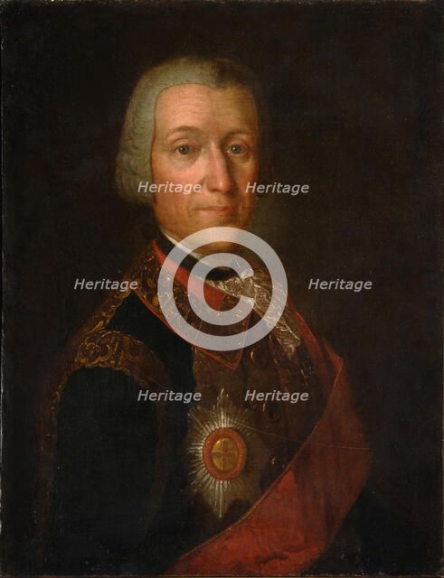 Portrait of Prince Fyodor Ivanovich Golitsyn (1700-1759), 1750s. Artist: Anonymous  