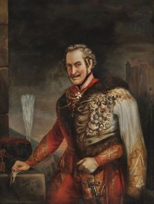 Portrait of Prince Ferdinand Georg August of Saxe-Coburg and Gotha (1785-1851), 1st half of 19th cen Creator: Götzel-Sepolina, Josephine (1800-1882)