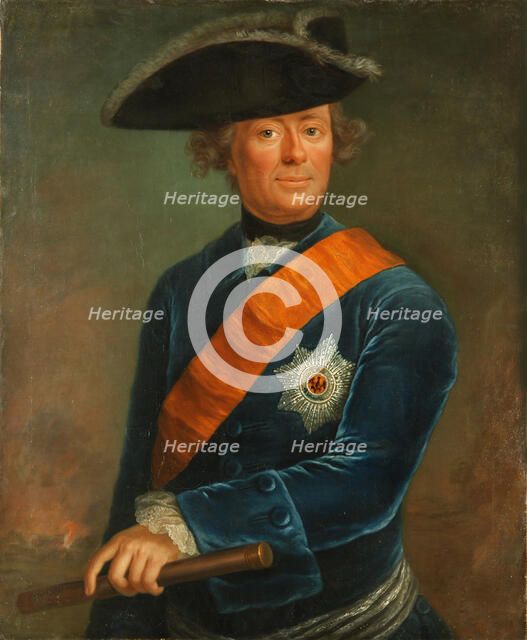 Portrait of Prince Ferdinand of Brunswick (1721-1792), 1763. Creator: Lisiewska; Anna Rosina (1713-1783).