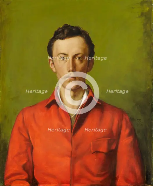 Portrait of Prince Frederick Charles of Hesse, 1892. Creator: Hans Thoma.