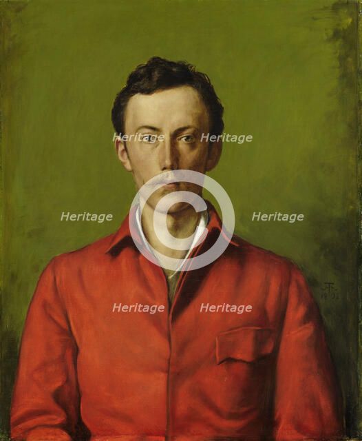 Portrait of Prince Frederick Charles of Hesse, 1892. Creator: Hans Thoma.