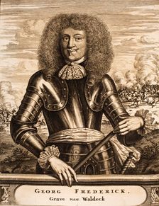 Portrait of Prince Georg Friedrich of Waldeck (1620-1692) (From: Schauplatz des Krieges), 1675. Creator: Anonymous