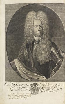 Portrait of Prince George Albert of East Frisia (1690-1734) , 1720. Creator: Fritzsch, Christian (1695-1769)