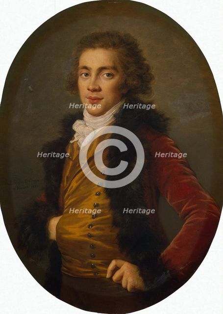 Portrait of Prince Grigory Alexandrovich Stroganov (1770-1857), 1793. Artist: Vigée-Lebrun, Marie Louise Elisabeth (1755-1842)