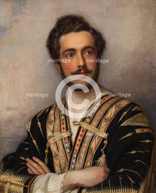 Portrait of Prince Grigory Grigorievich Gagarin (1810-1893), 1837-1839. Creator: Stieler, Joseph Karl (1781-1858).