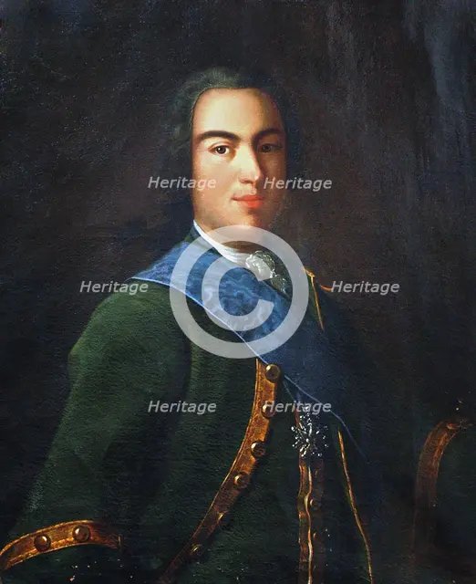 Portrait of Prince Ivan Alexeyevich Dolgorukov (1708-1739), Second Half of the 18th cen. Creator: Anonymous.