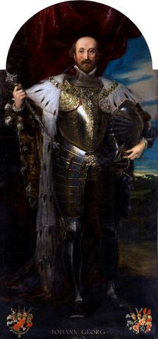 Portrait of Prince Johann Georg of Hohenzollern-Hechingen (1577-1623), 1883. Creator: Klimt, Gustav (1862-1918)