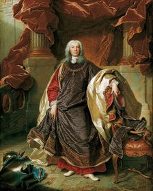 Portrait of Prince Joseph Wenzel I of Liechtenstein (1696-1772), 1740. Creator: Rigaud, Hyacinthe François Honoré (1659-1743)