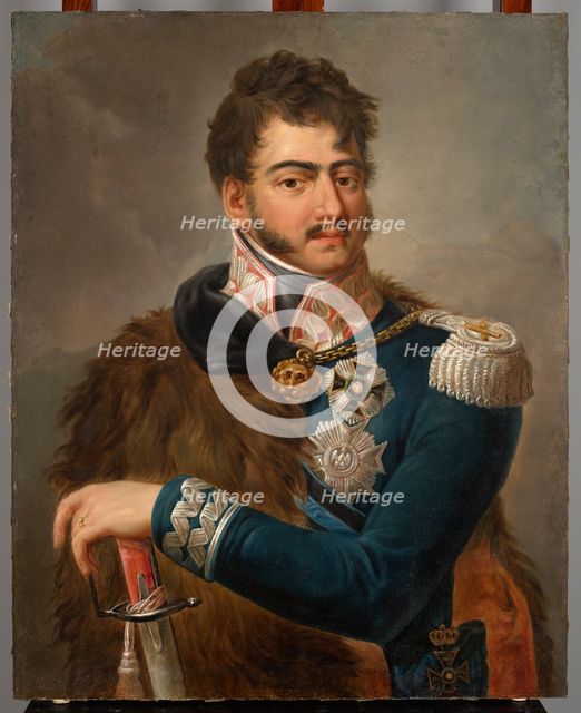 Portrait of Prince Józef Poniatowski (1763-1813), after 1814. Creator: Antoni Stanislaw Brodowski.